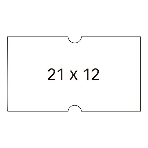 [100911] Rollo etiquetadora apli removible 21X12 blanco paquete 6UD