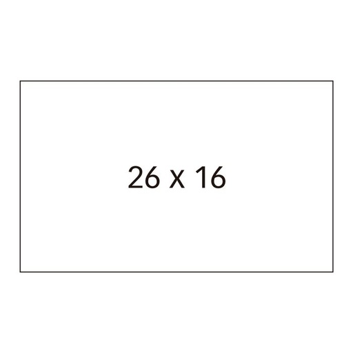 [100919] Rollo etiquetadora apli removible 26X16 blanco paquete 6UD