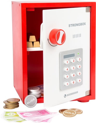 Caja fuerte, incl. dinero de juego