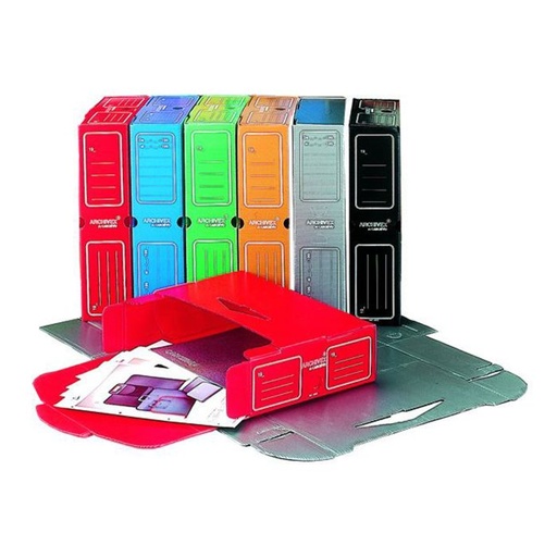 Caja archivador carchivo definitivo polipropileno folio negro