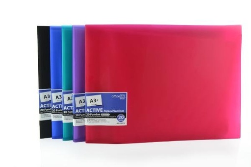 [12315] Carpeta 20 fundas active horizontal A3+
