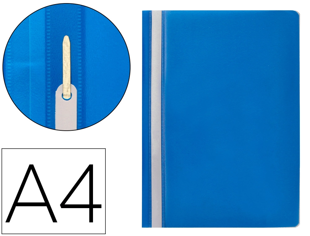 [KF01454] Carpeta dossier fastener plastico q-connect din A4 azul