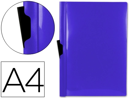 [DP11] Carpeta liderpapel dossier pinza lateral 45322 polipropileno din A4 azul 60 hojas pinza deslizante