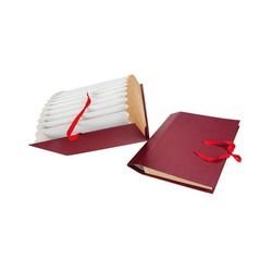 [0918BU] Carpeta fº fuelle carton forrado geltex a-z/1-31 bilbao rojo