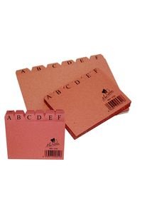 Indice ficheros carton nº3 cuero a-z 150X100MM