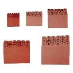 [3104] Indice ficheros carton nº4 cuero a-z 200X120MM