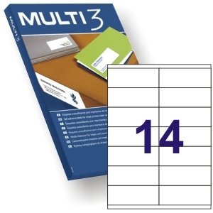 [4709] Etiqueta impresora 105X40 100 hojas MULTI3 4709
