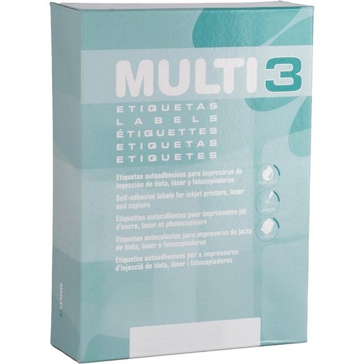 [10525] Etiquetas adhesivas 105X40 MULTI3 500 hojas