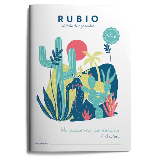 [978-84-17427-69-6] Mi cuaderno de verano RUBIO. 7-8 años