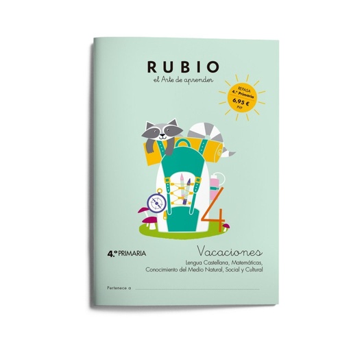 [978-84-18964-69-5] Vacaciones RUBIO (4.º de Primaria)