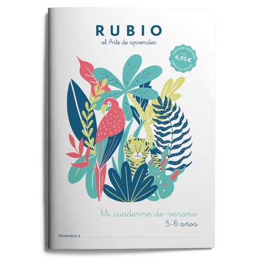 [978-84-17427-67-2] Mi cuaderno de verano RUBIO. 5-6 años