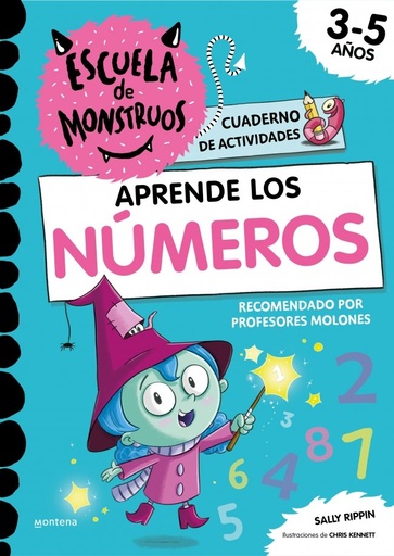 [978-84-19085-89-4] Escuela de Monstruos. Cuaderno de actividades - Aprende los NÚMEROS