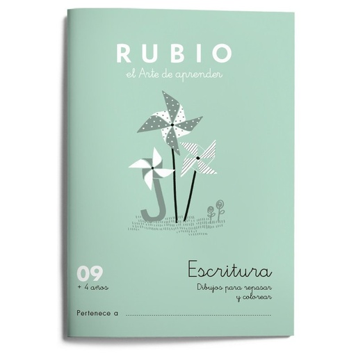 [978-84-17427-50-4] Escritura RUBIO 09 (dibujos)