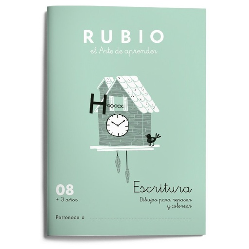 [978-84-17427-49-8] Escritura RUBIO 08 (dibujos)