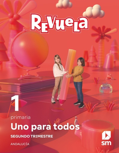 [978-84-1120-474-3] Método globalizado. Uno para todos. 2 Trimestre. 1 Primaria. Revuela. Andalucía