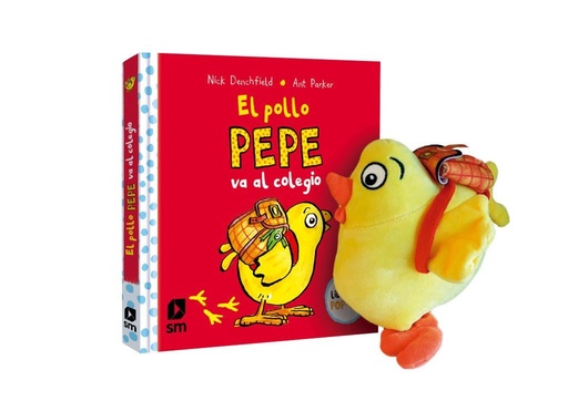 [978-84-1055-010-0] Pack El pollo Pepe va al colegio con muñeco