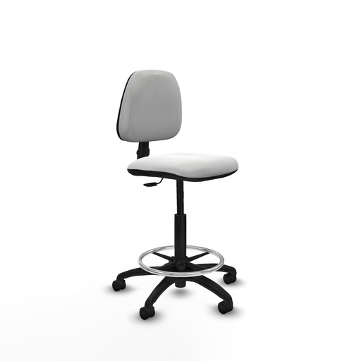 [T12CPB10B0001RN] Taburete isso cp bali blanco sin brazos base poliamida ruedas nailon 50MM