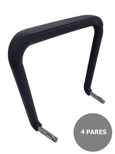[KIT4JB6] Kit de 4 parejas de brazos fijos para sillas iso