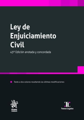 [978-84-1071-461-8] Ley de Enjuiciamiento Civil 43ª Edición anotada y concorda