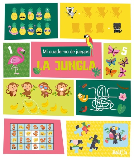 [978-94-032-1927-1] MI CUADERNO DE JUEGOS - LA JUNGLA